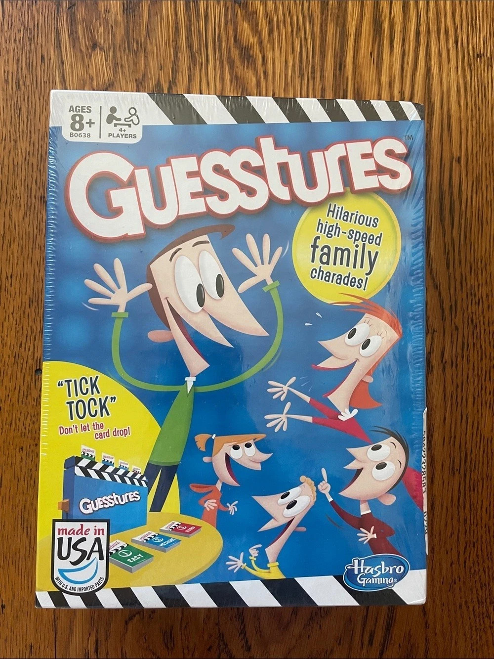 Hasbro Gaming Guesstures Family Card Game Party Game Like New